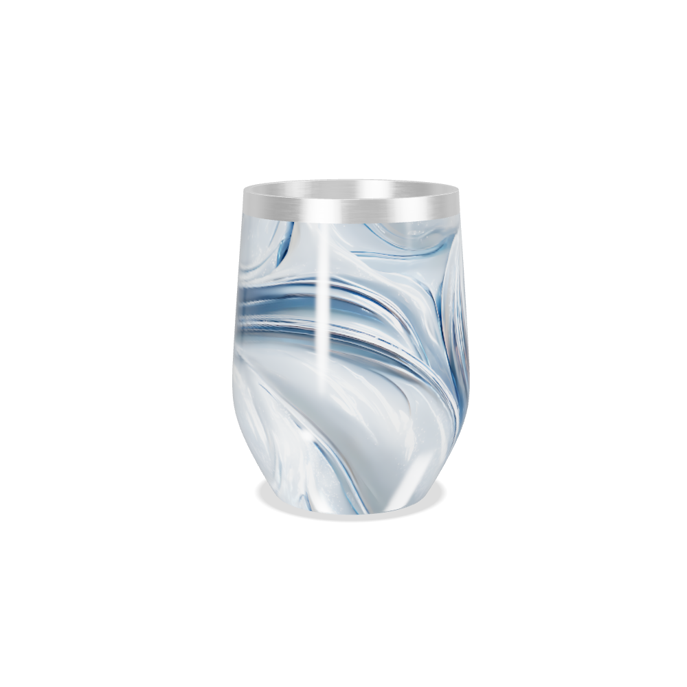 Copo Térmico Slim - Estampa Ondas Azul