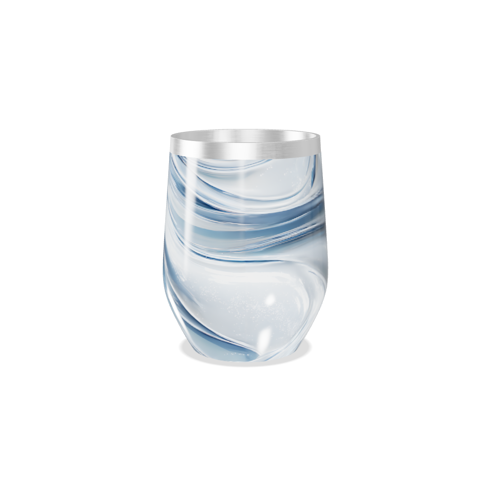 Copo Térmico Slim - Estampa Ondas Azul