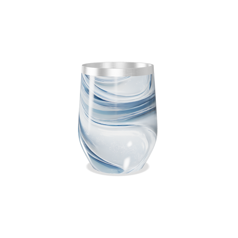 Copo Térmico Slim - Estampa Ondas Azul