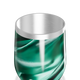 Copo Térmico Slim Verde Marmorizado Inox