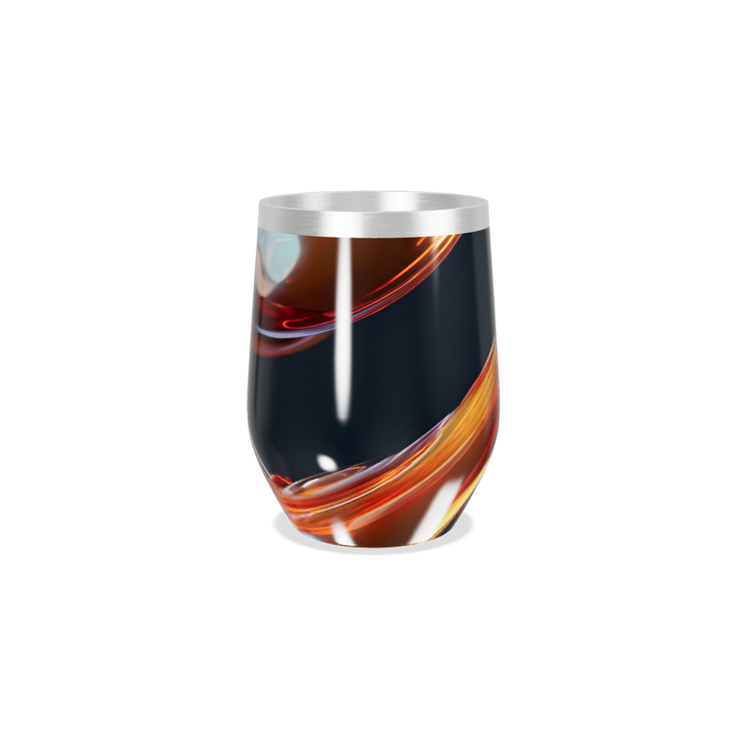 Copo Térmico Slim - Abstrato Preto Inox