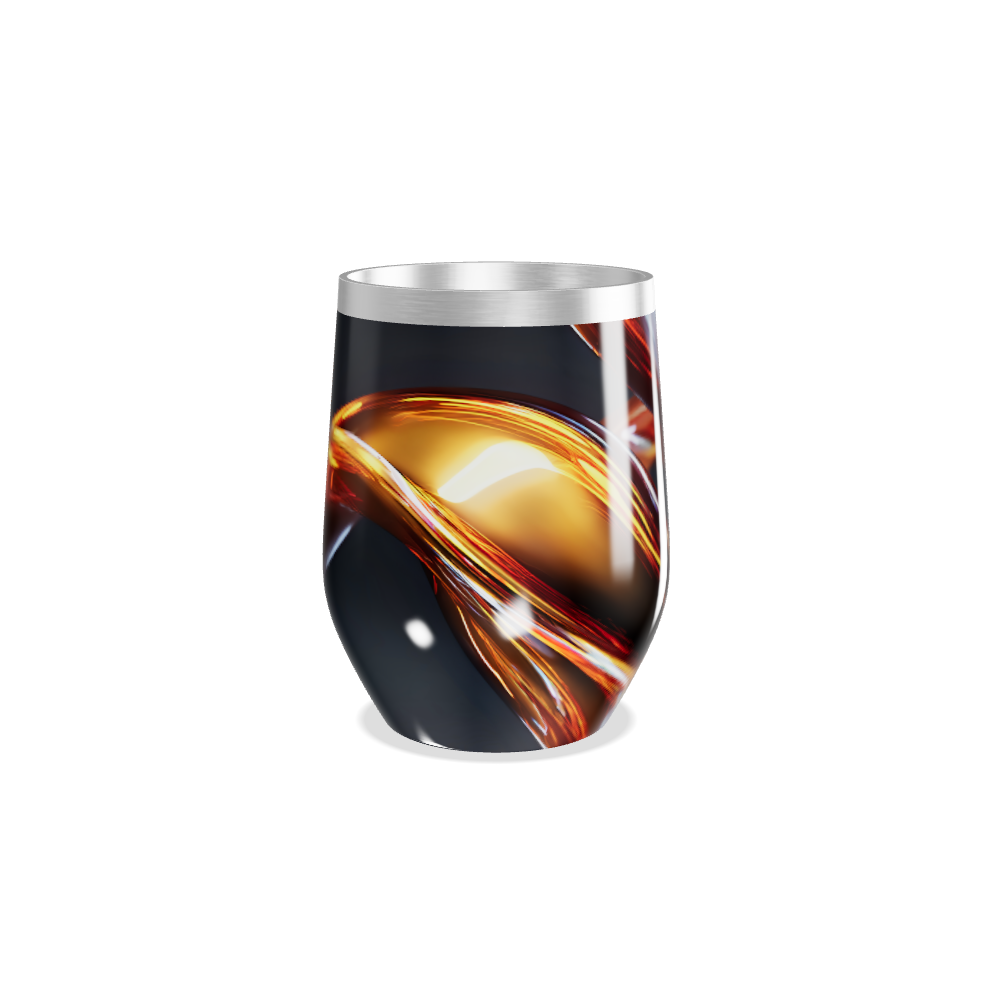 Copo Térmico Slim - Abstrato Preto Inox