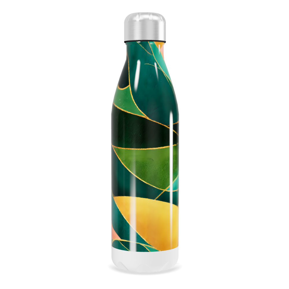 Garrafa Inox - Estampa Abstrata Colorida
