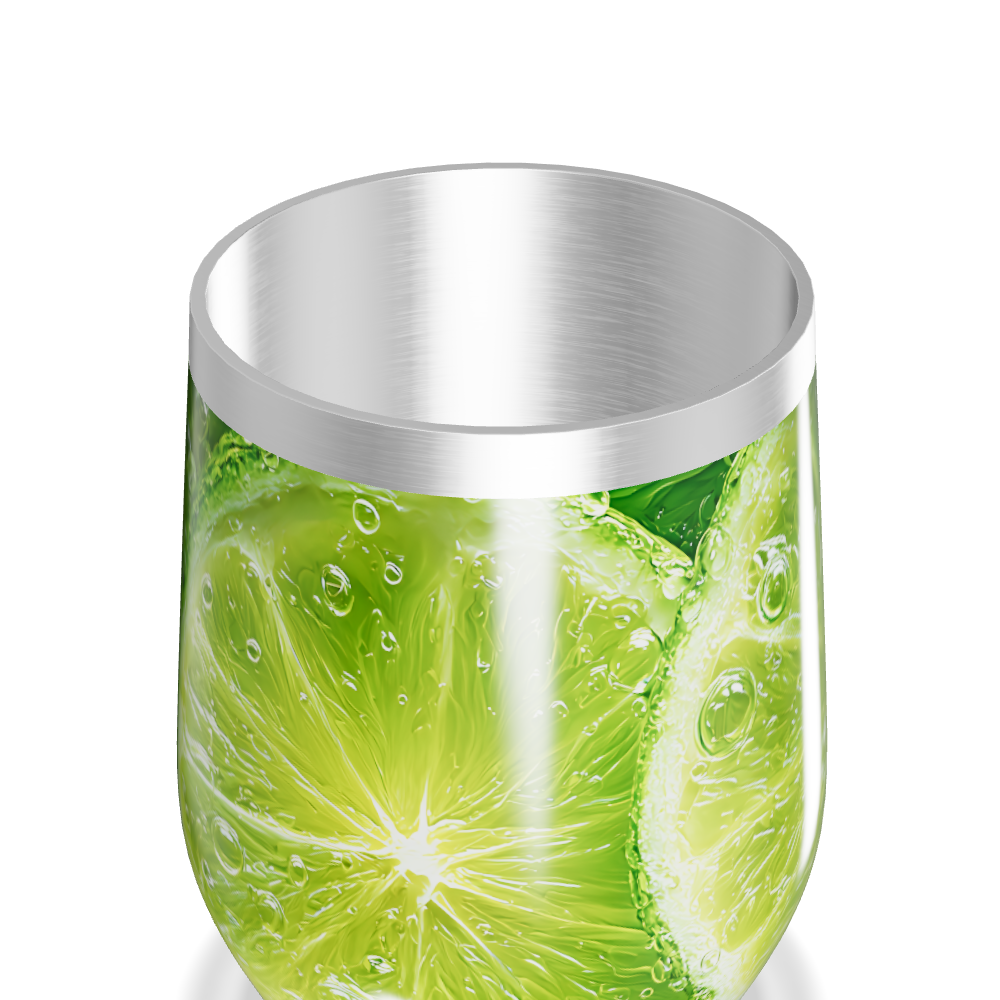 Copo Térmico Slim - Estampa de Limão Verde