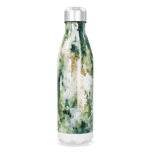 Garrafa Inox - Estampa Floresta Verde