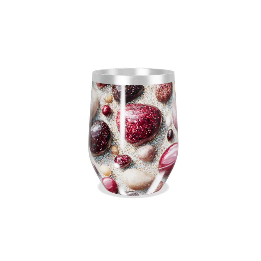 Copo Térmico Slim - Estampa de Pedras Coloridas