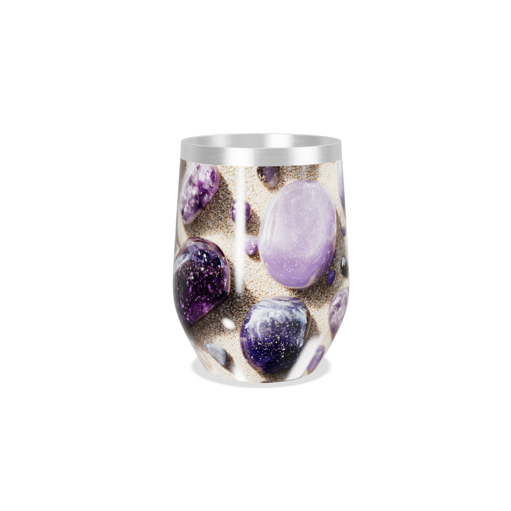 Copo Térmico Slim - Pedras Roxas e Azuis