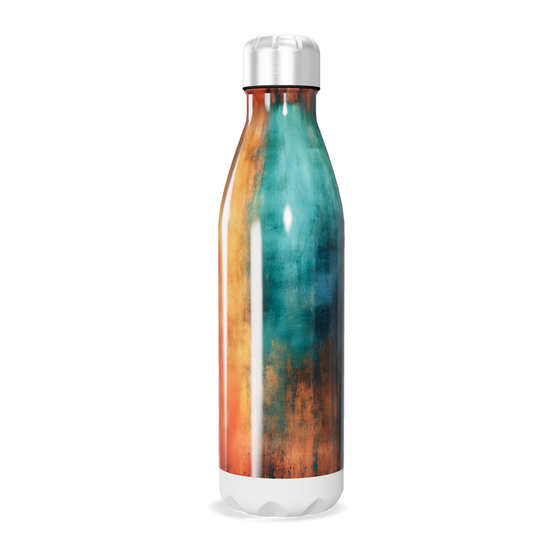 Garrafa Inox - Estampa Abstrata Colorida