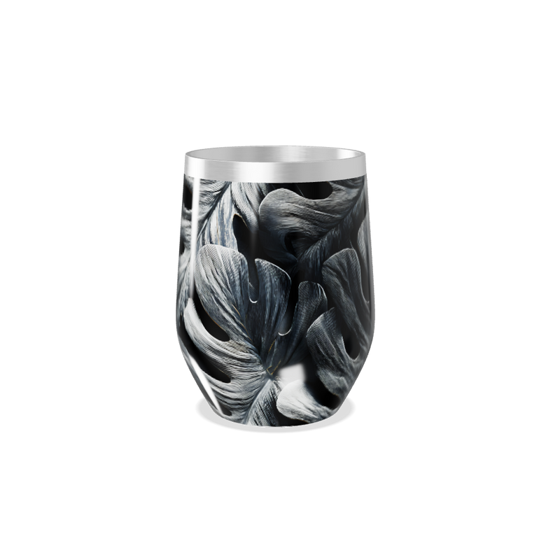 Copo Térmico Slim - Preto Folhagem