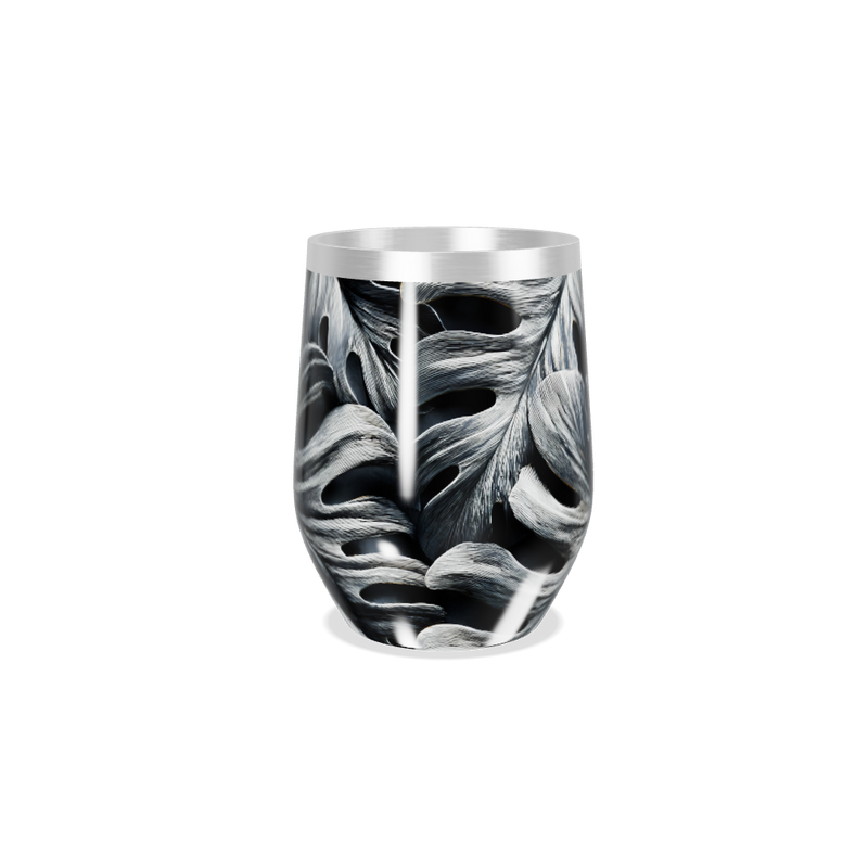 Copo Térmico Slim - Preto Folhagem