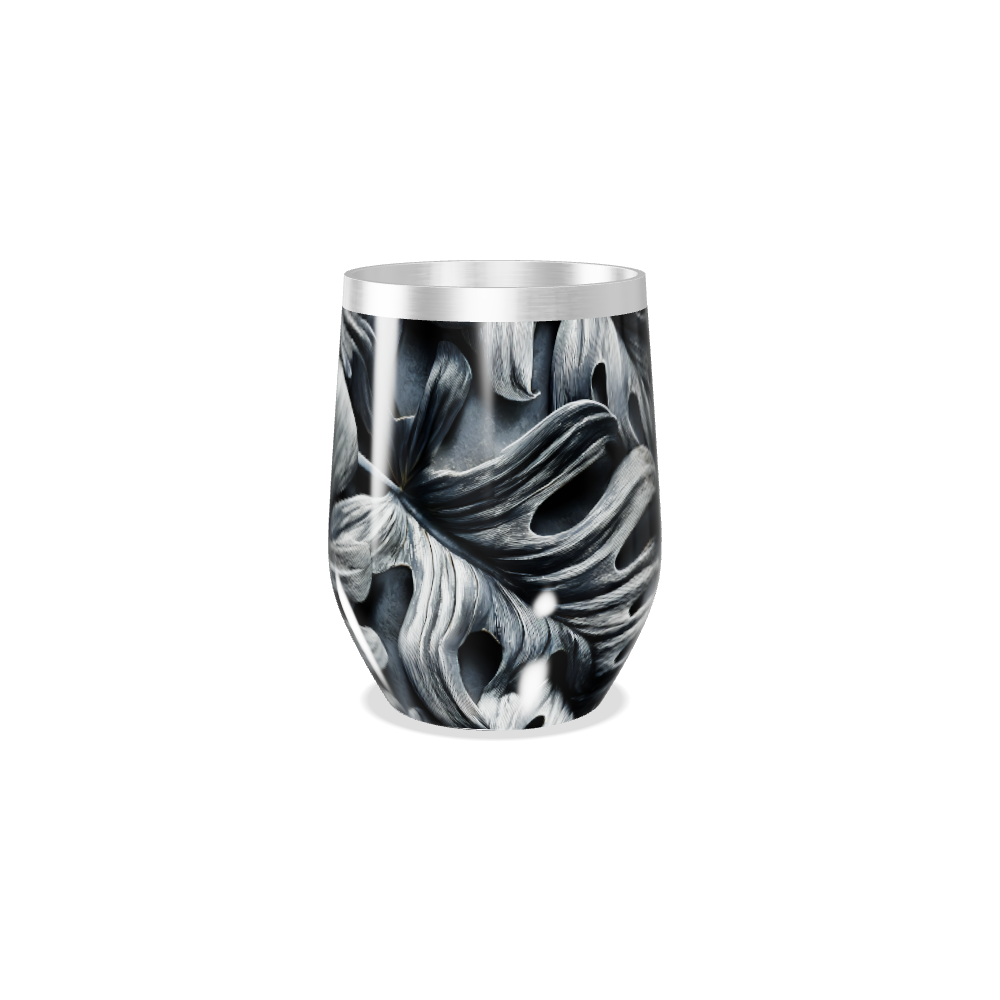 Copo Térmico Slim - Preto Folhagem