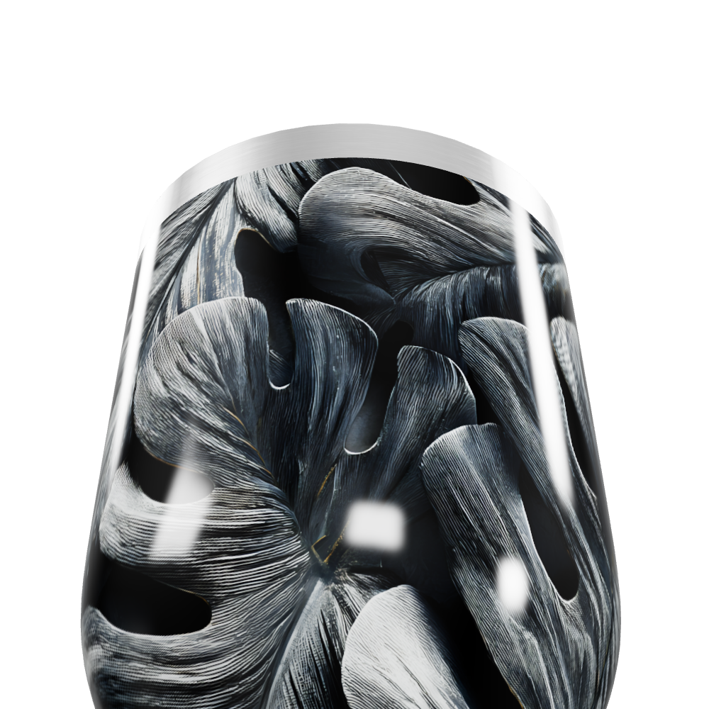 Copo Térmico Slim - Preto Folhagem