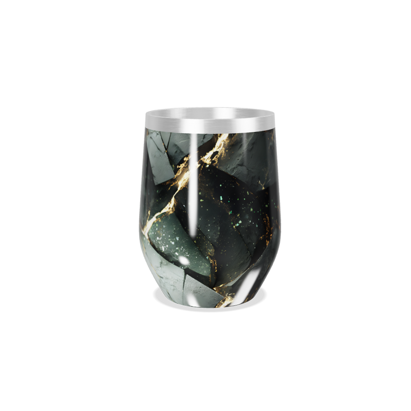 Copo Térmico Slim - Preto Mármore Inox