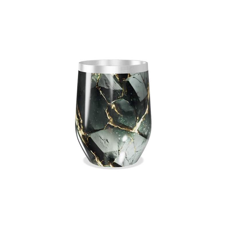 Copo Térmico Slim - Preto Mármore Inox