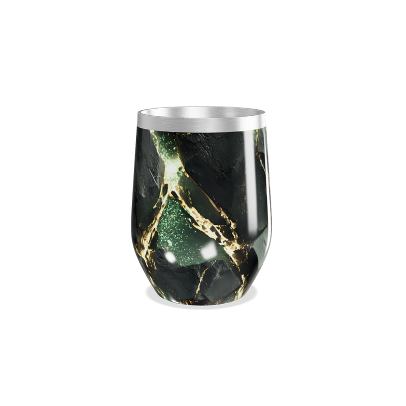 Copo Térmico Slim - Preto Mármore Inox