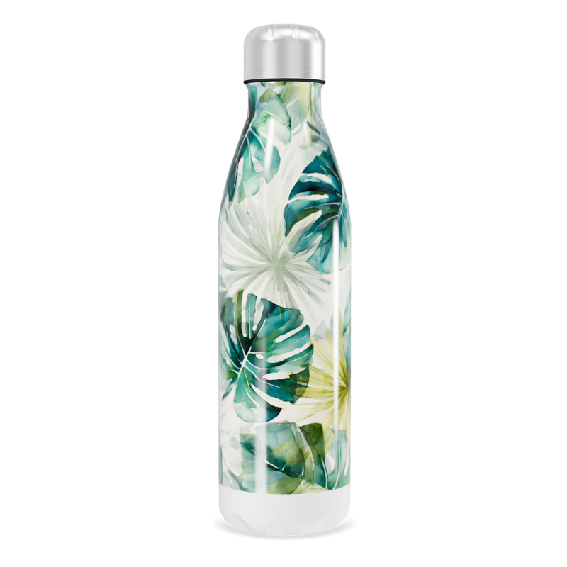 Garrafa Inox Folhagem Verde 500ml