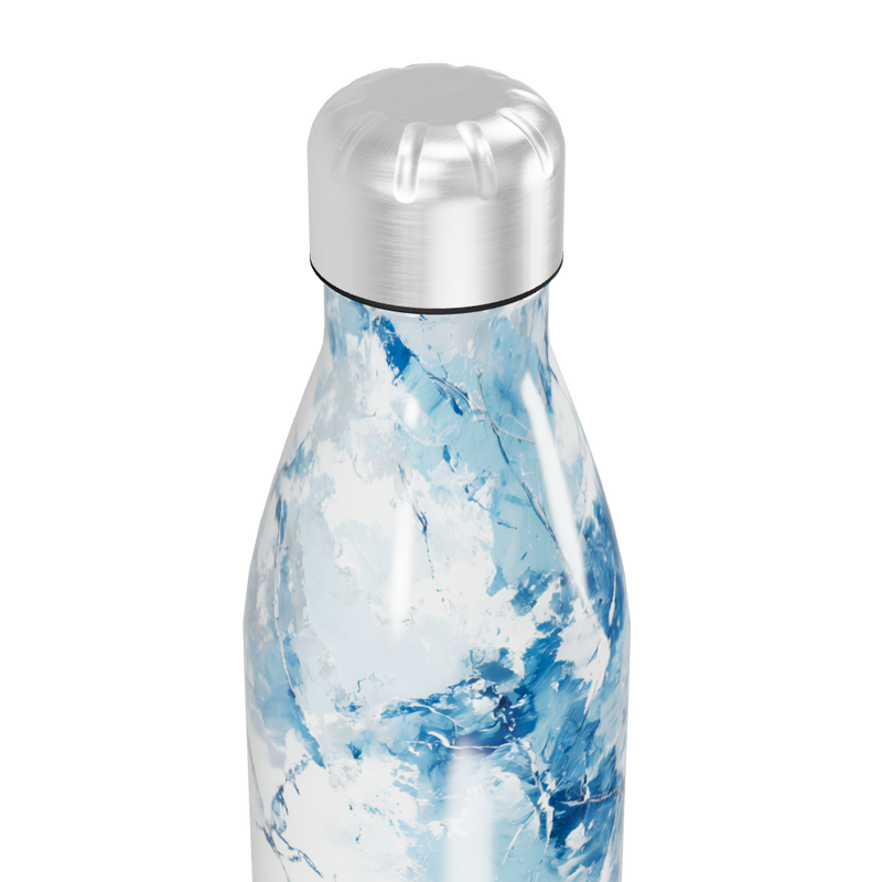 Garrafa Inox - Azul Marmorizada
