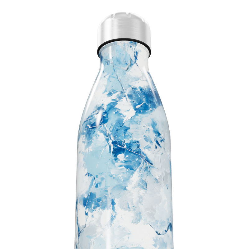 Garrafa Inox - Azul Marmorizada