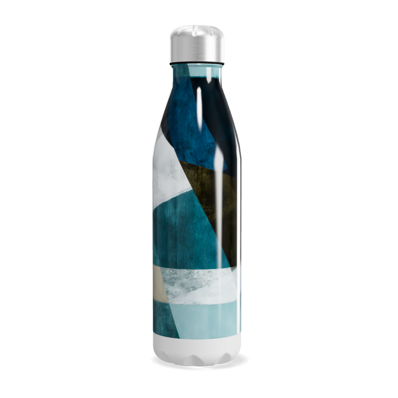 Garrafa Inox - Estampa Abstrata Colorida