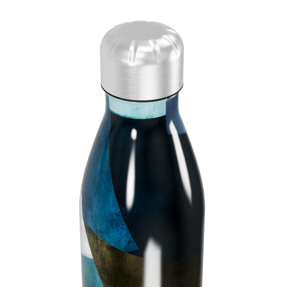 Garrafa Inox - Estampa Abstrata Colorida