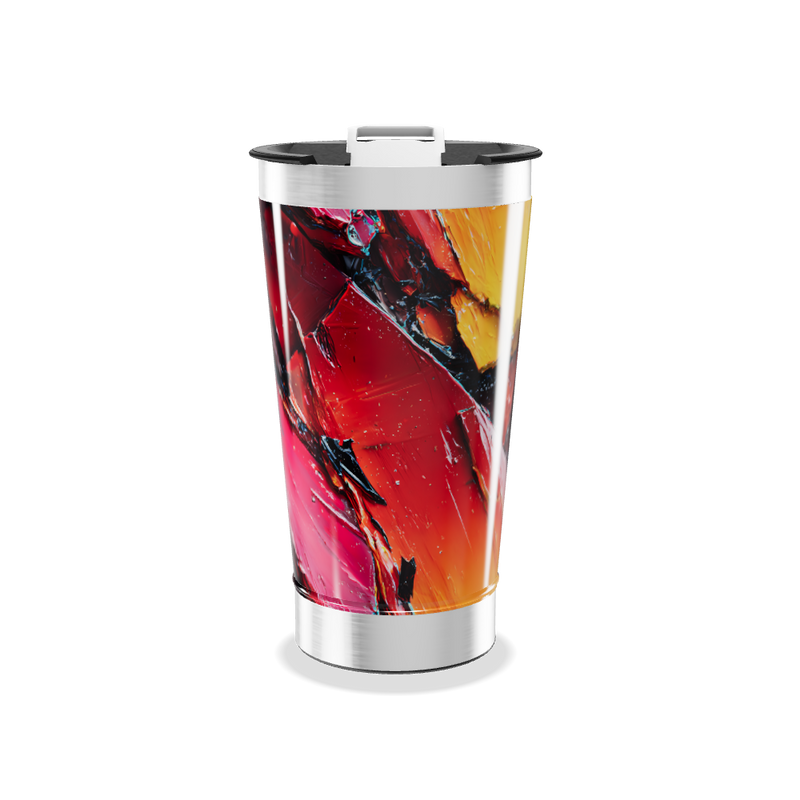 Copo Térmico - Estampa Abstrata Colorida
