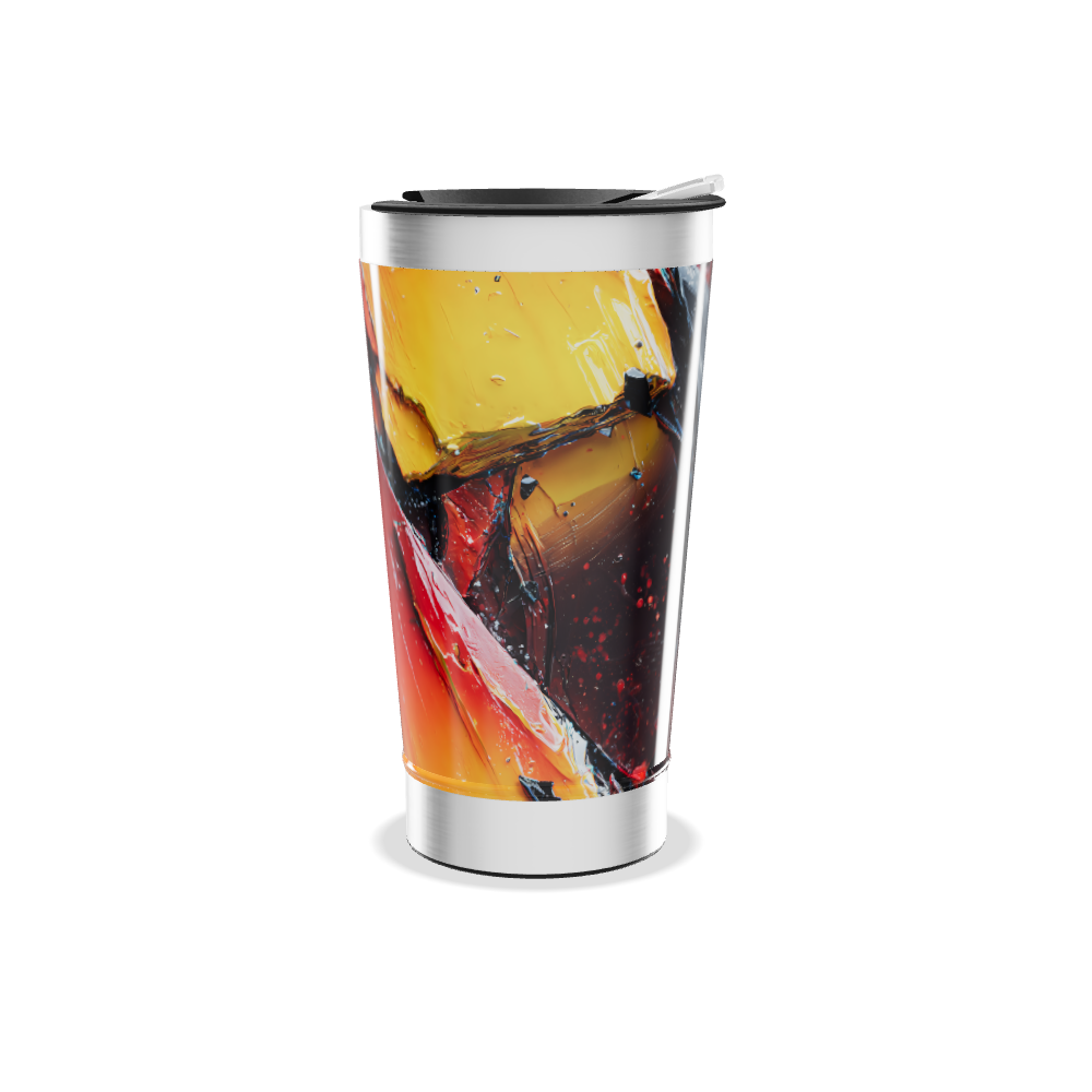 Copo Térmico - Estampa Abstrata Colorida