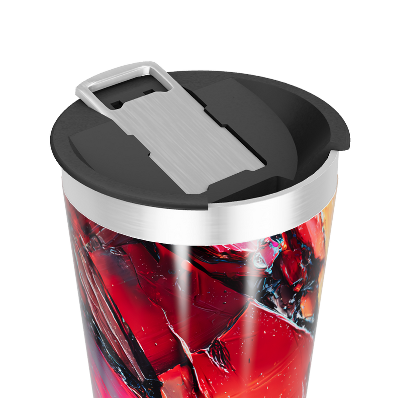 Copo Térmico - Estampa Abstrata Colorida