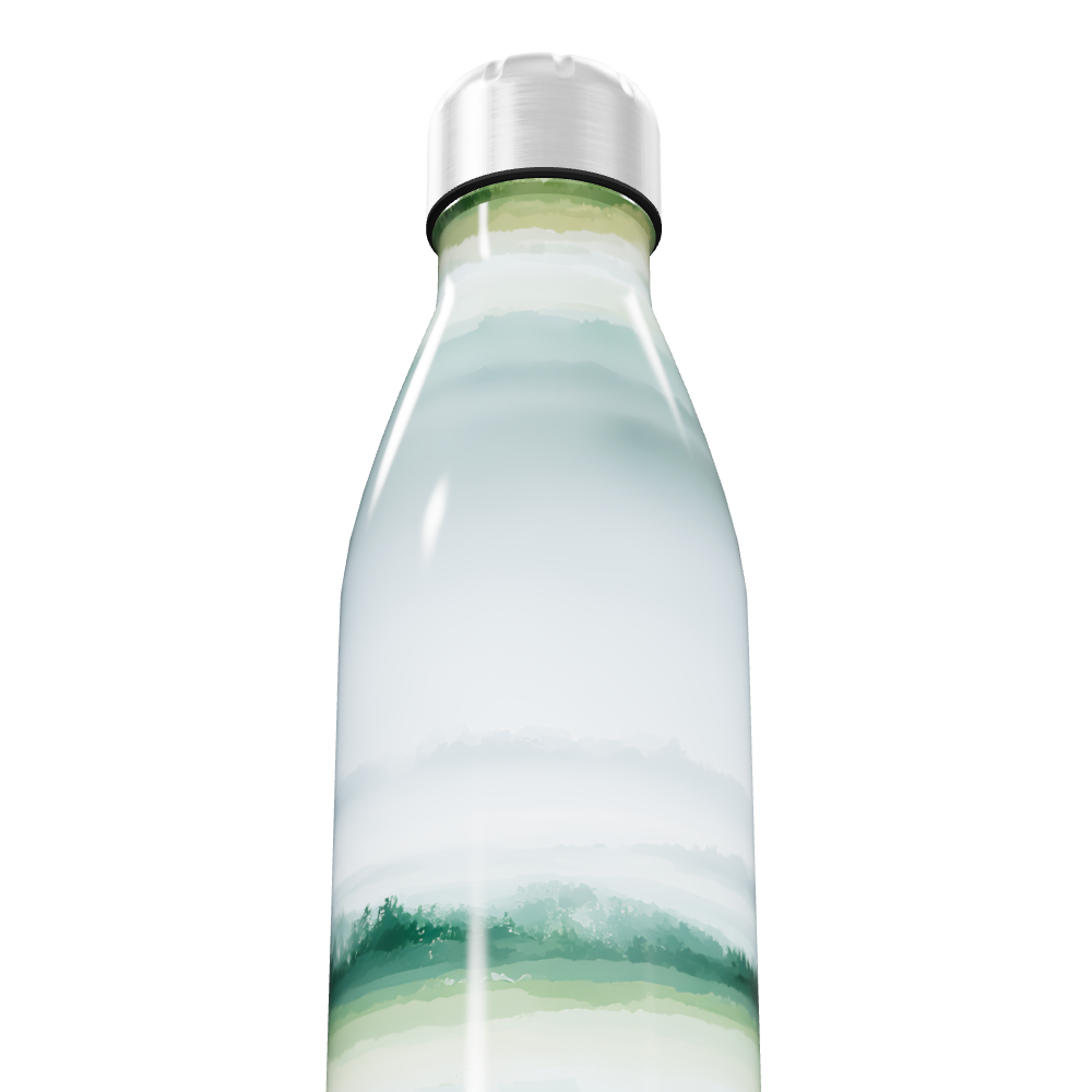 Garrafa Inox Verde Paisagem 500ml