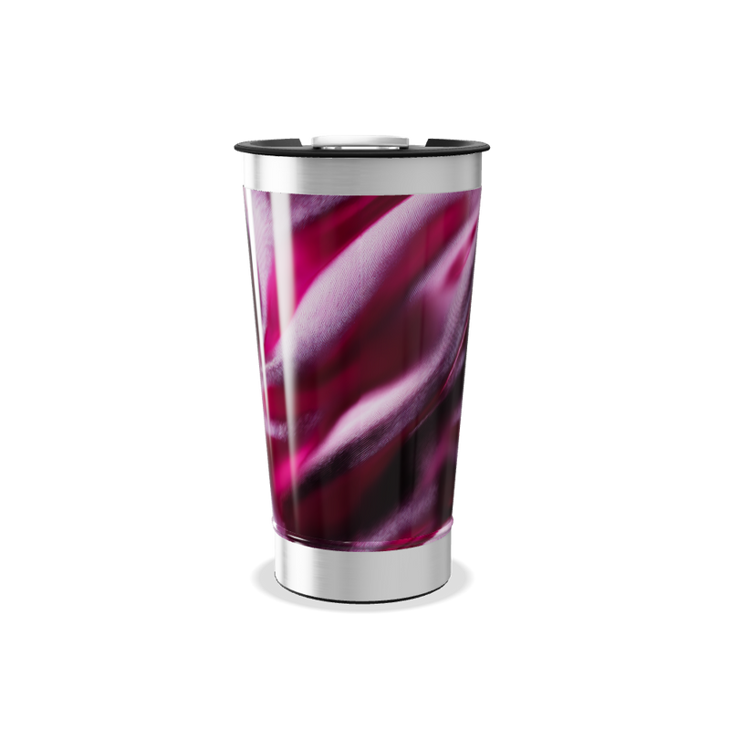 Copo Térmico - Estampa de Seda Roxa
