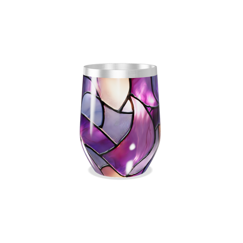 Copo Térmico Slim - Vidro Colorido Abstrato
