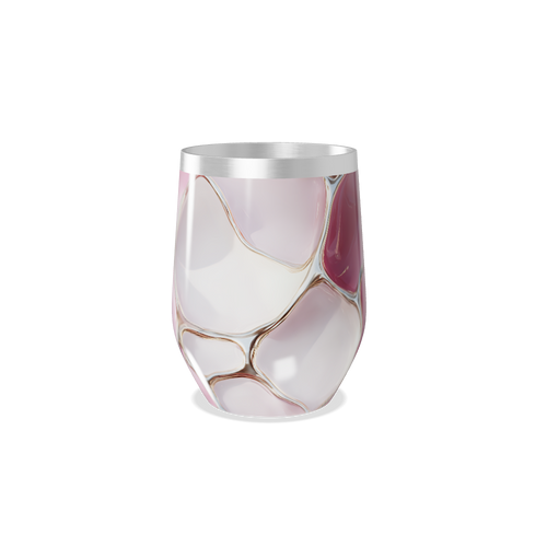 Copo Térmico Slim - Estampa Abstrata Rosa