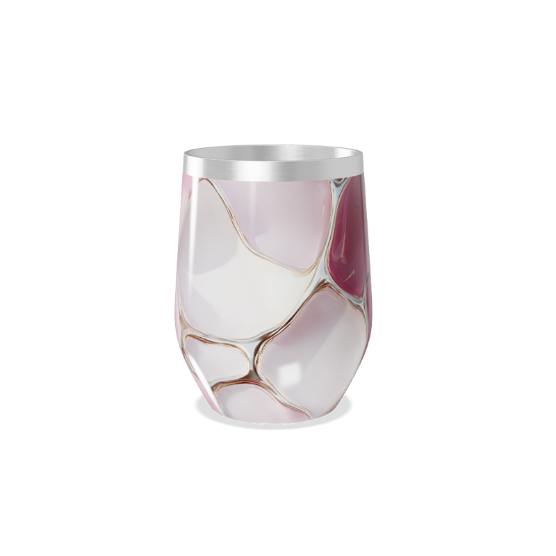 Copo Térmico Slim - Estampa Abstrata Rosa