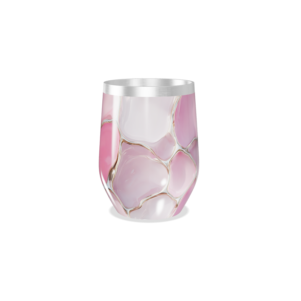 Copo Térmico Slim - Estampa Abstrata Rosa