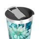 Copo Térmico - Floral Verde Azul