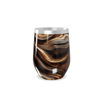 Copo Térmico Slim - Efeito Mármore Madeira
