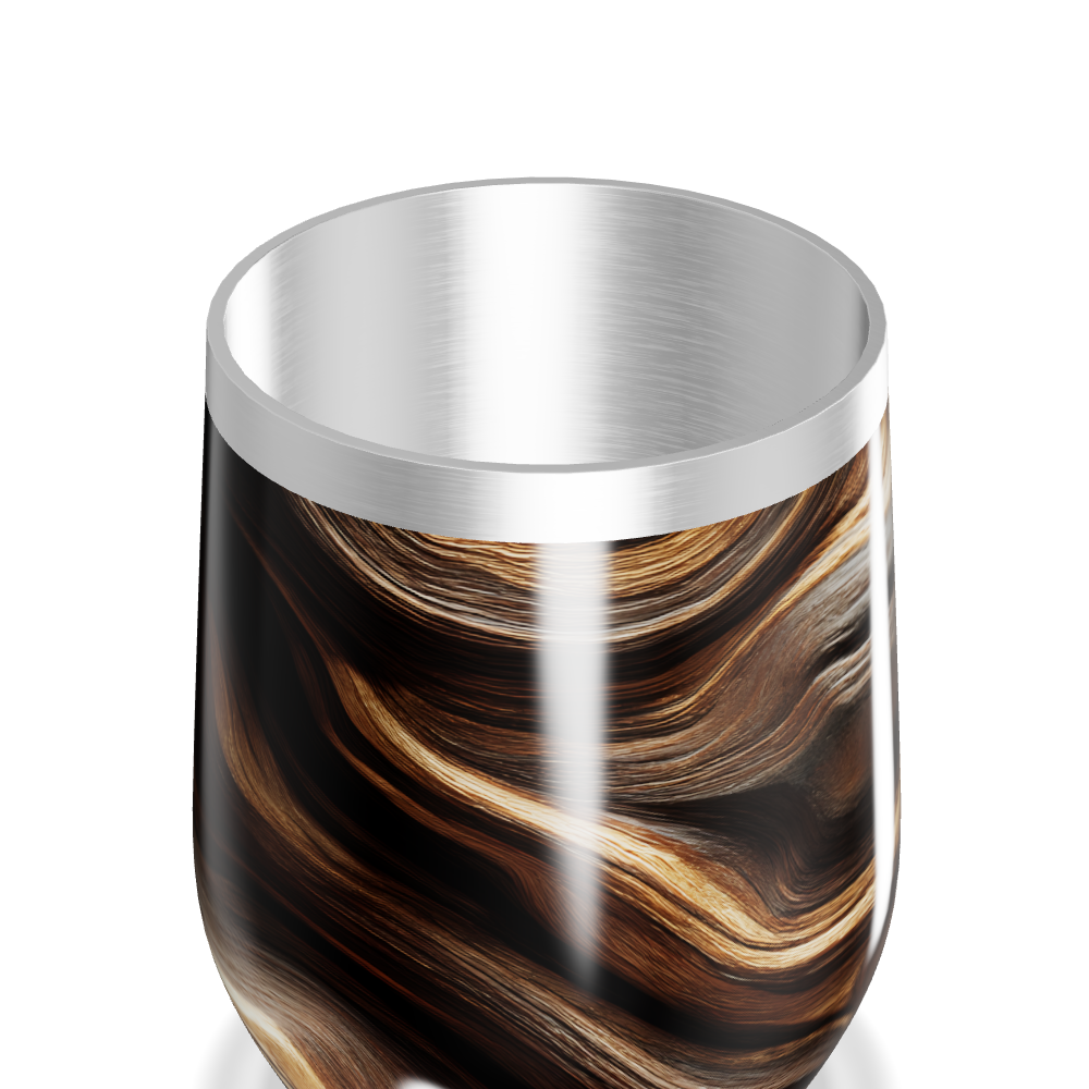 Copo Térmico Slim - Efeito Mármore Madeira