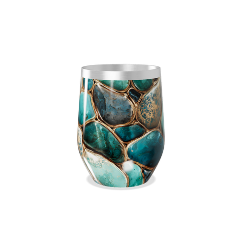 Copo Térmico Slim - Estampa Pedra Azul