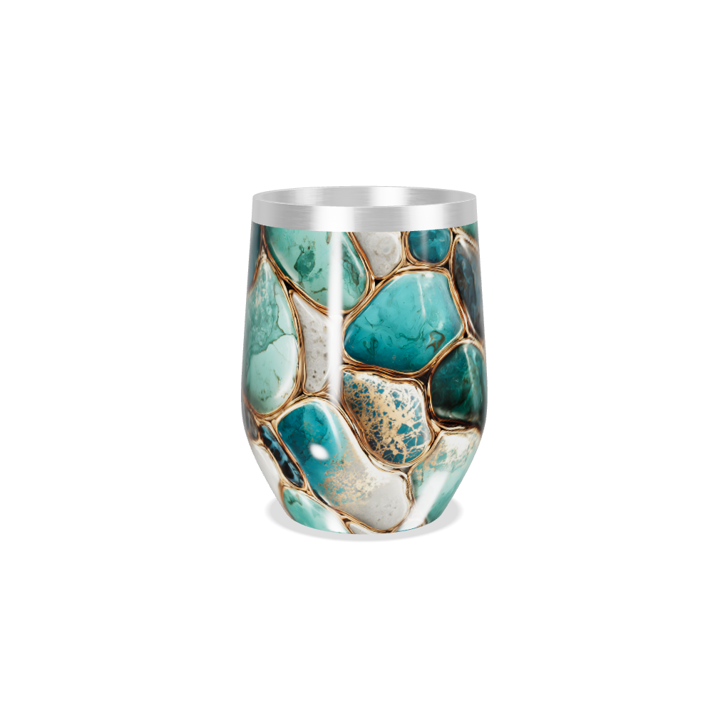 Copo Térmico Slim - Estampa Pedra Azul