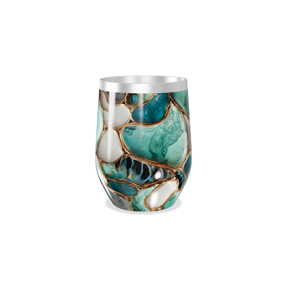 Copo Térmico Slim - Estampa Pedra Azul