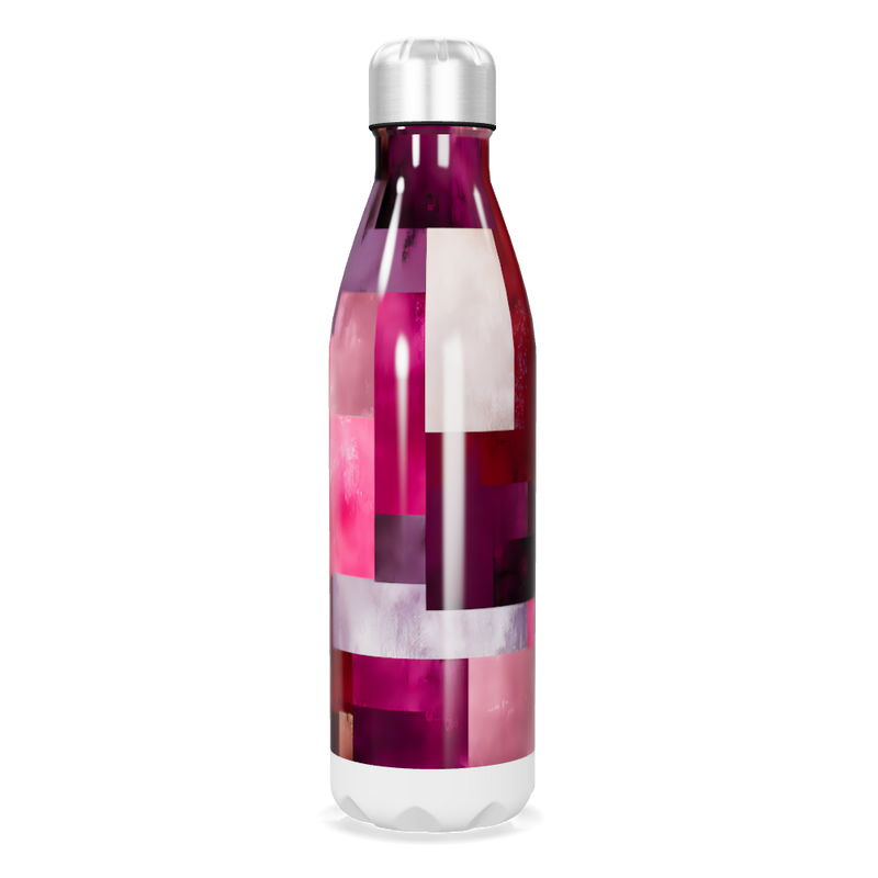Garrafa Inox - Estampa Colorida Geométrica