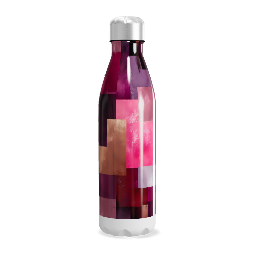 Garrafa Inox - Estampa Colorida Geométrica