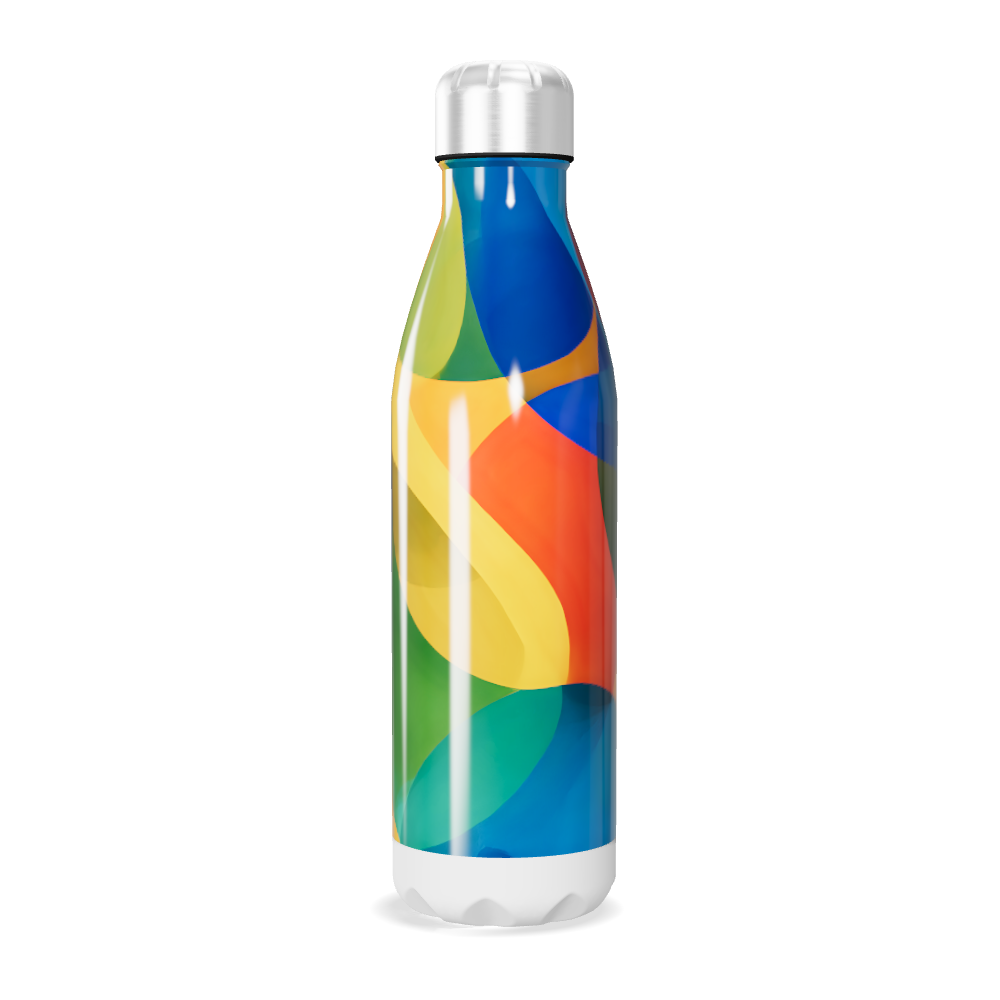 Garrafa Inox - Colorida Abstrata 500ml