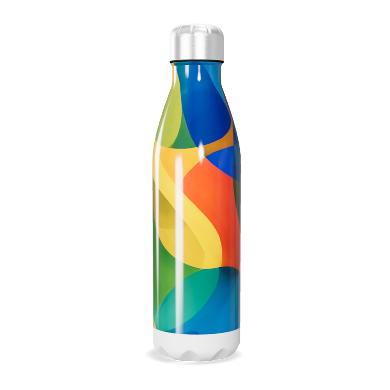 Garrafa Inox - Colorida Abstrata 500ml