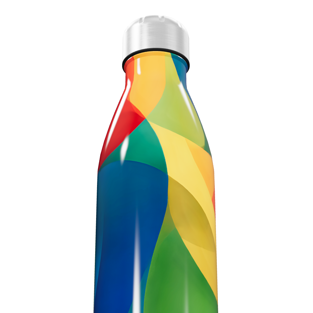 Garrafa Inox - Colorida Abstrata 500ml