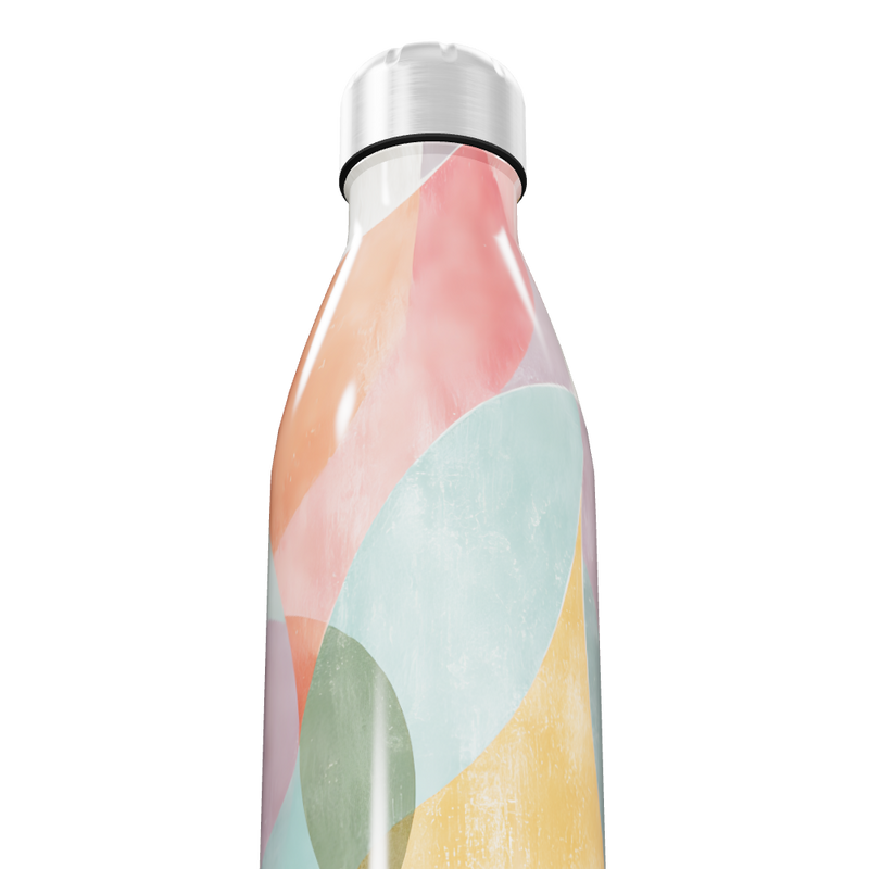 Garrafa Inox - Estampa Colorida Abstrata