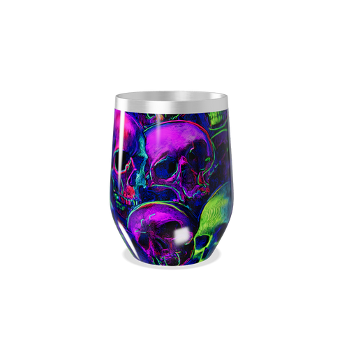 Copo Térmico Slim - Estampa Caveira Neon