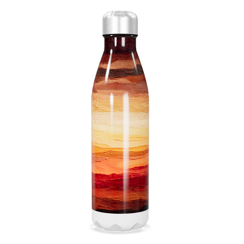 Garrafa Inox Estampada - Listras Coloridas