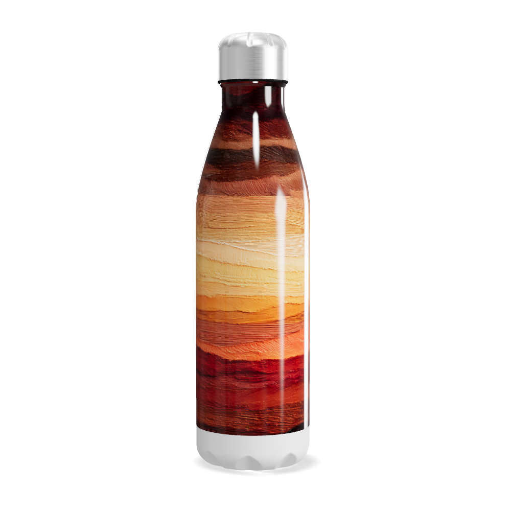 Garrafa Inox Estampada - Listras Coloridas