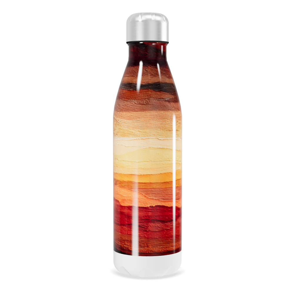 Garrafa Inox Estampada - Listras Coloridas