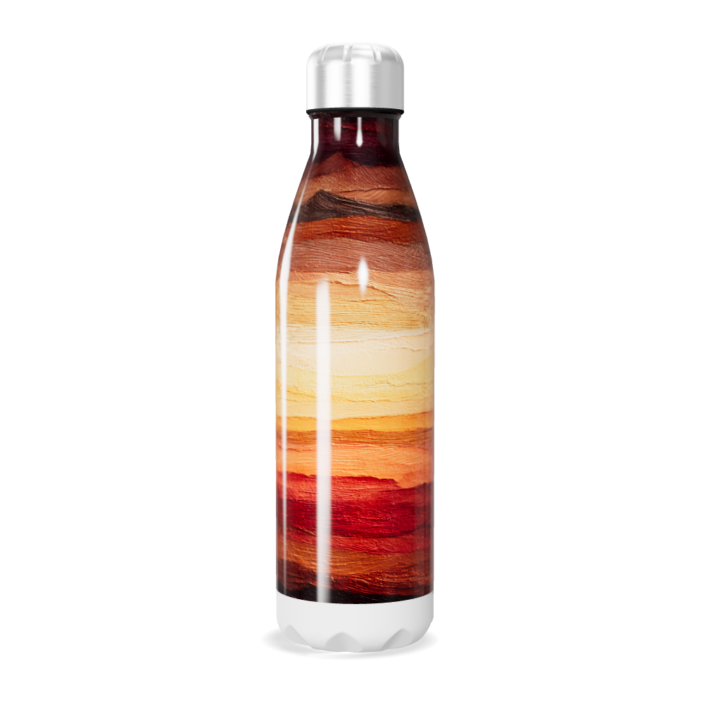 Garrafa Inox Estampada - Listras Coloridas